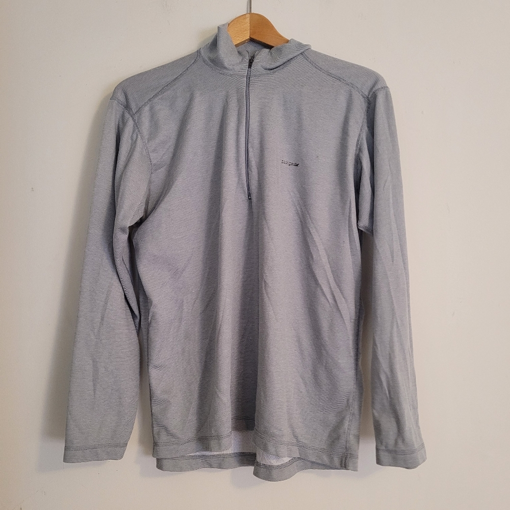 Patagonia Capilene Midweight Zip T Grey Mens